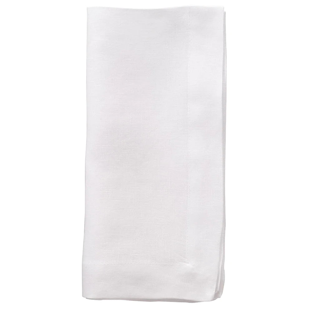 Riviera Linen Napkins Table Linens Bodrum Pure White Set of 4 
