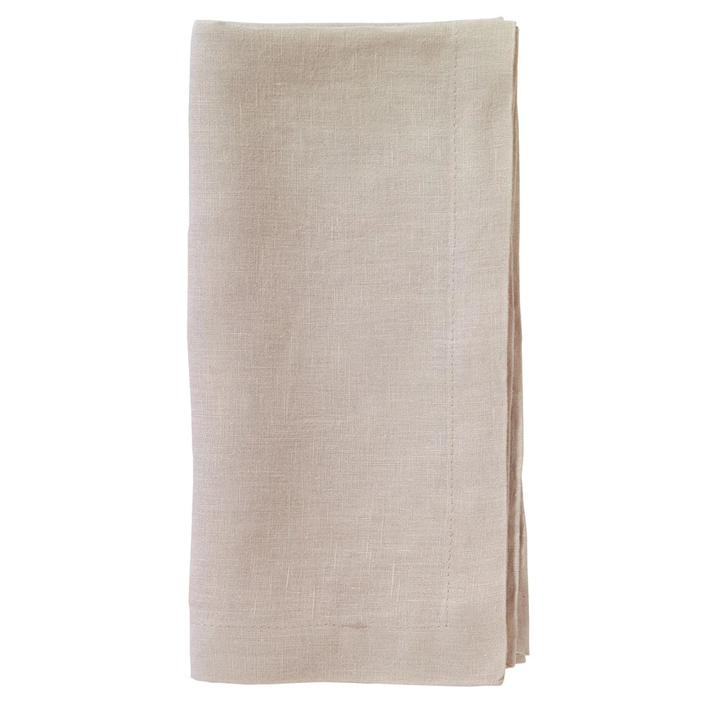 Riviera Linen Napkins Table Linens Bodrum Tan Set of 4 