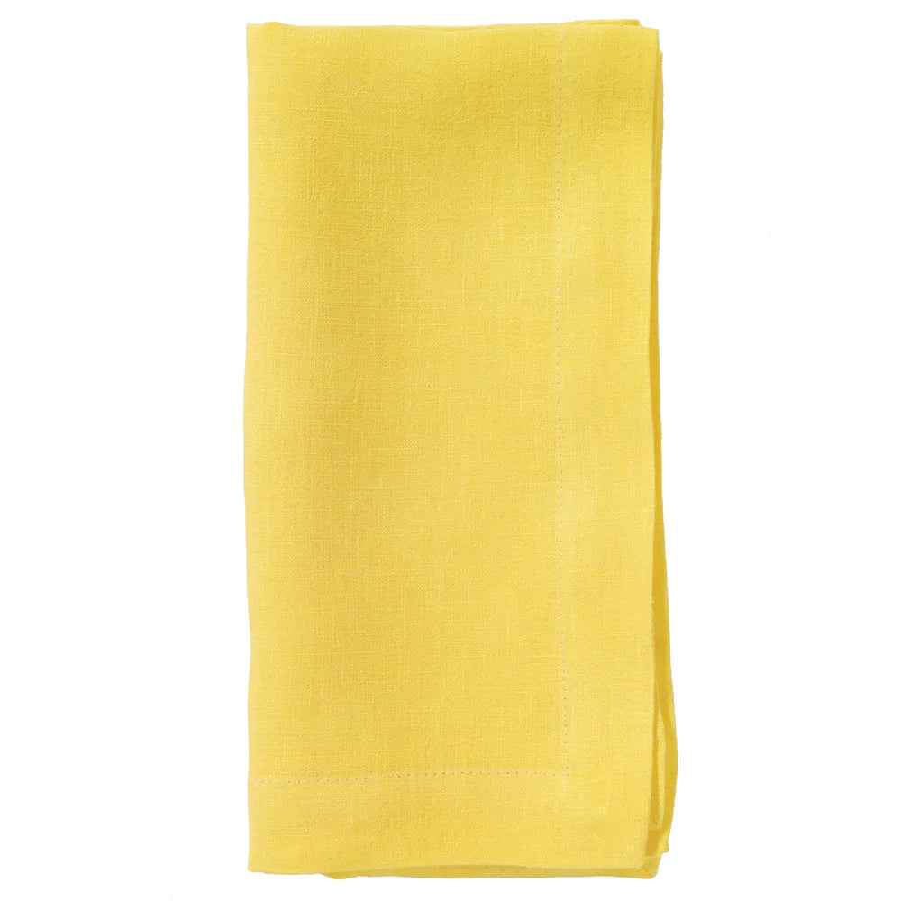 Riviera Linen Napkins Table Linens Bodrum Lemon Set of 4 