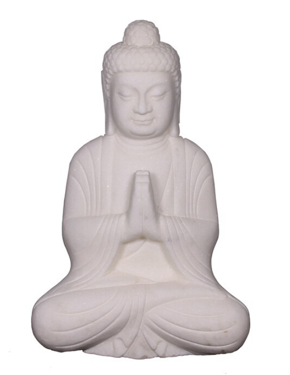 Sitting Marble Buddha Home Decor Lily's Living   