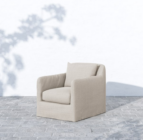Dade Outdoor Swivel Chair • Faye Sand