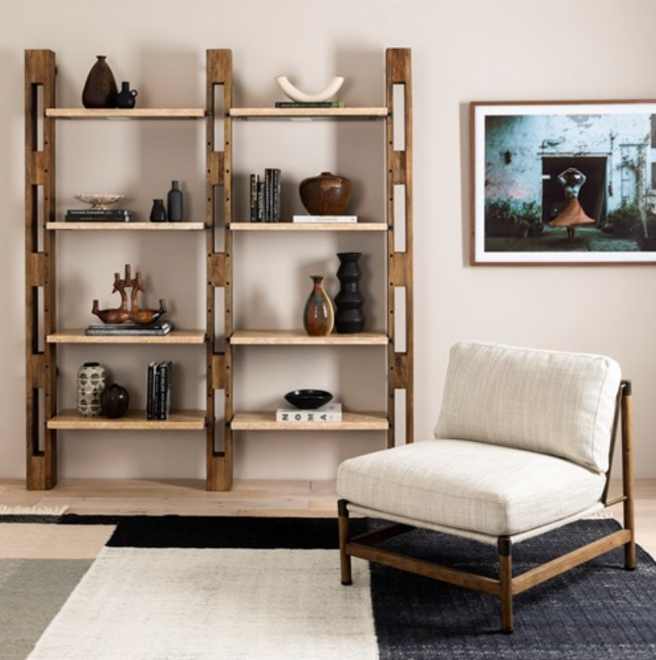 Ortega Bookshelf in Smoked Mango Furniture Elizabeth Lamont   