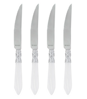 Aladdin Brilliant Steak Knives Tabletop Vietri White  