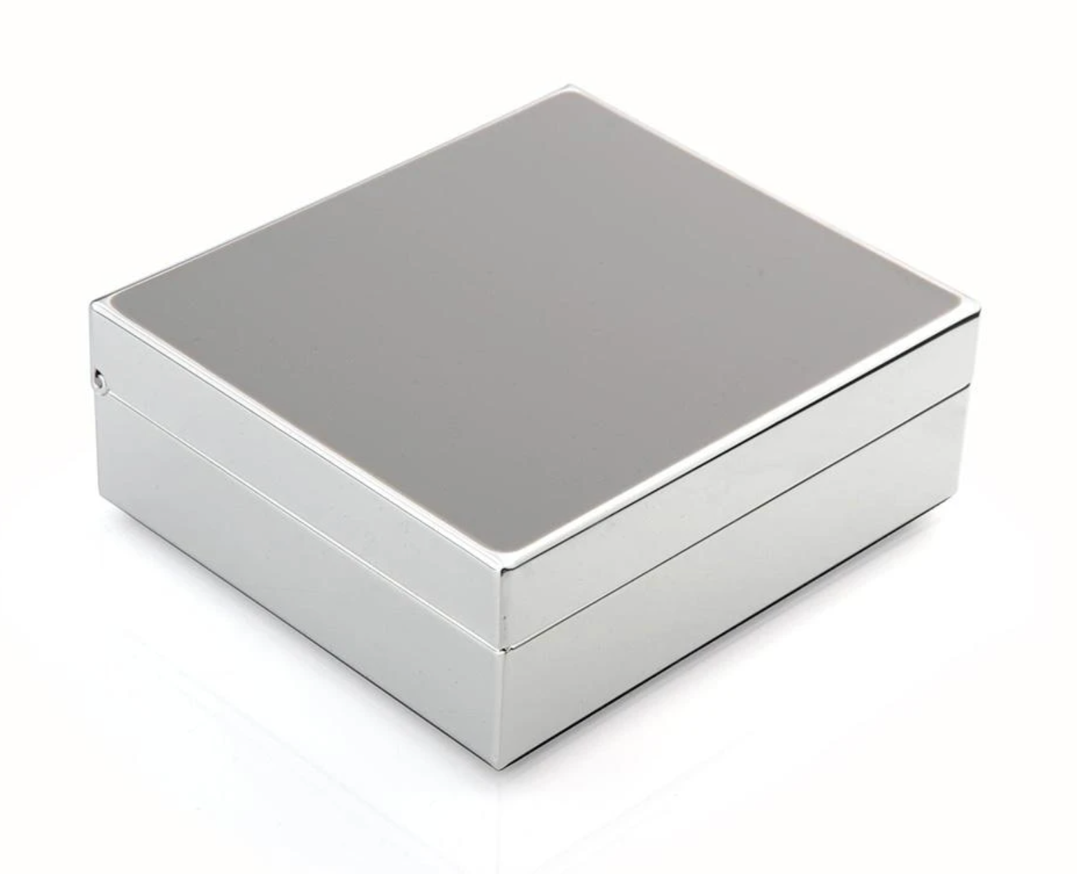 Enamel with Silver Trim Trinket Box Home Decor Addison Ross Chiffon  