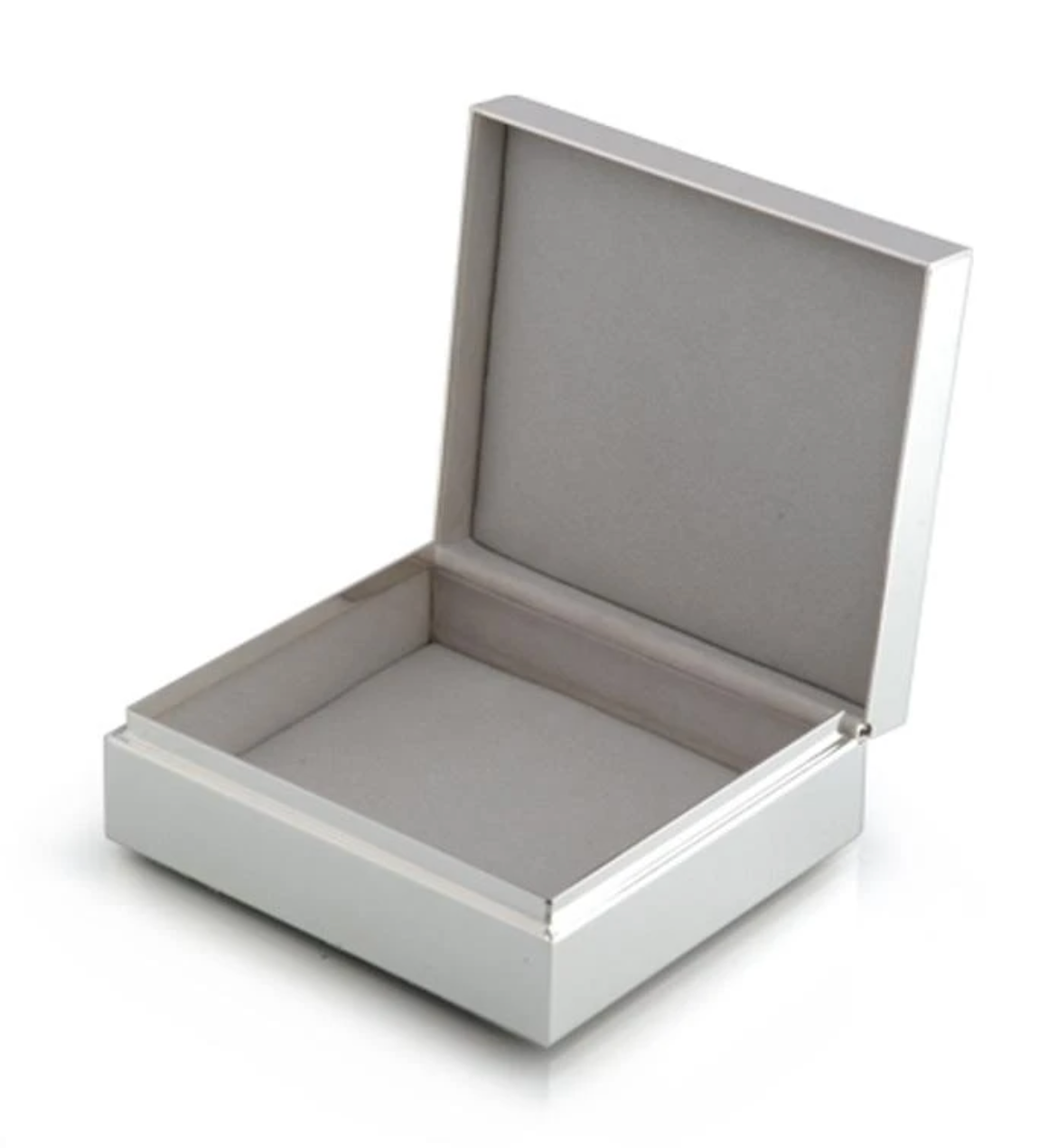 Enamel with Silver Trim Trinket Box Home Decor Addison Ross   