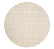 Wicker Easy-Care Placemats Table Linens Bodrum Cream Round Set of 4