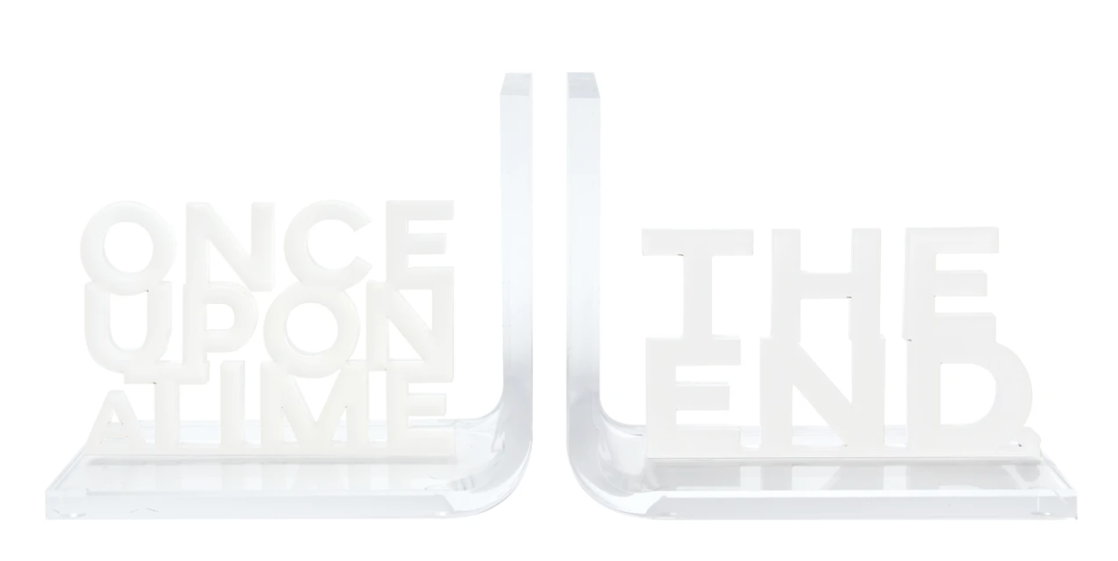 Once Upon A Time / The End Bookends Home Decor Tara Wilson Designs   