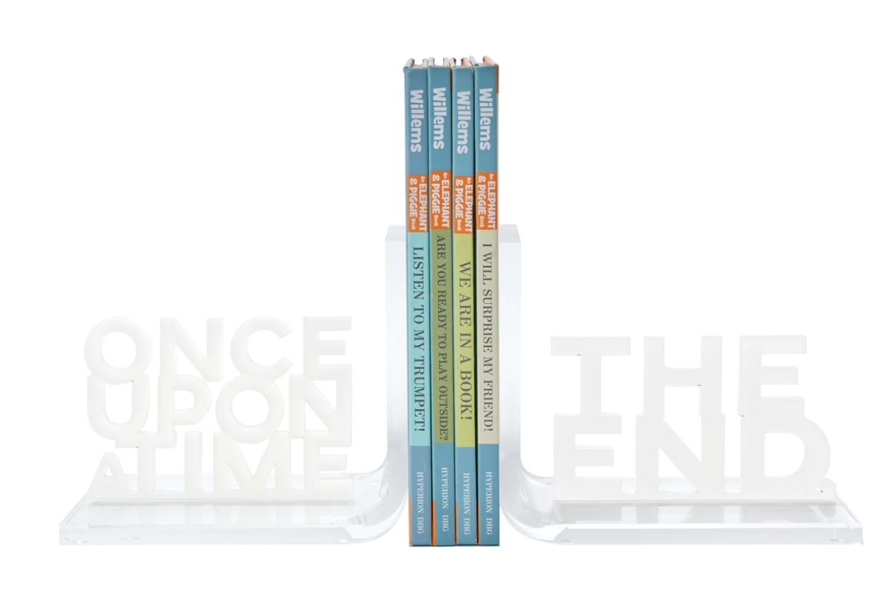 Once Upon A Time / The End Bookends Home Decor Tara Wilson Designs   