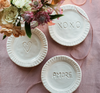 Pietra Serena Heart Plate Tabletop Vietri   