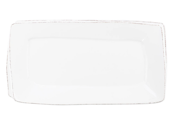 Lastra White Rectangular Platter