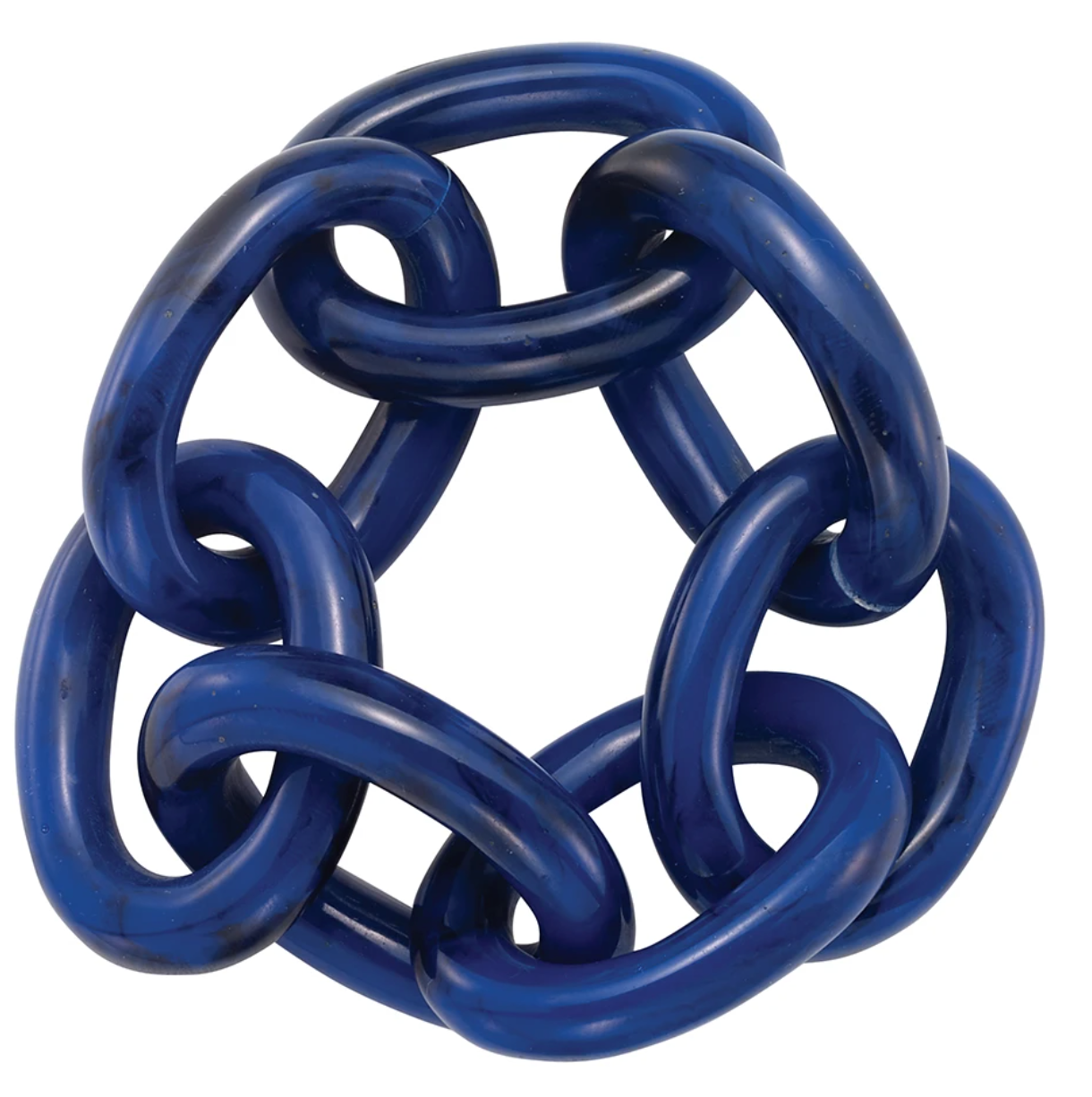 Chain Link Napkin Rings Table Linens Bodrum Navy Set of 4 
