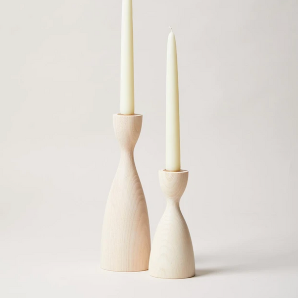 Pantry Candlestick Set in White