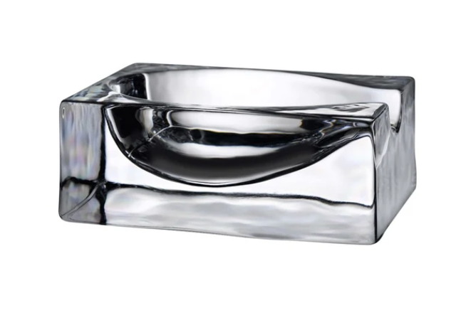 Cruet Spoon Rest Tabletop Nude Glass   