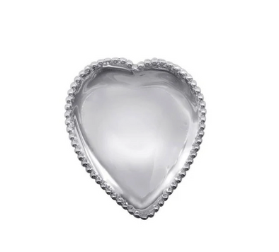 Beaded Heart Trinket Dish Home Decor Mariposa   