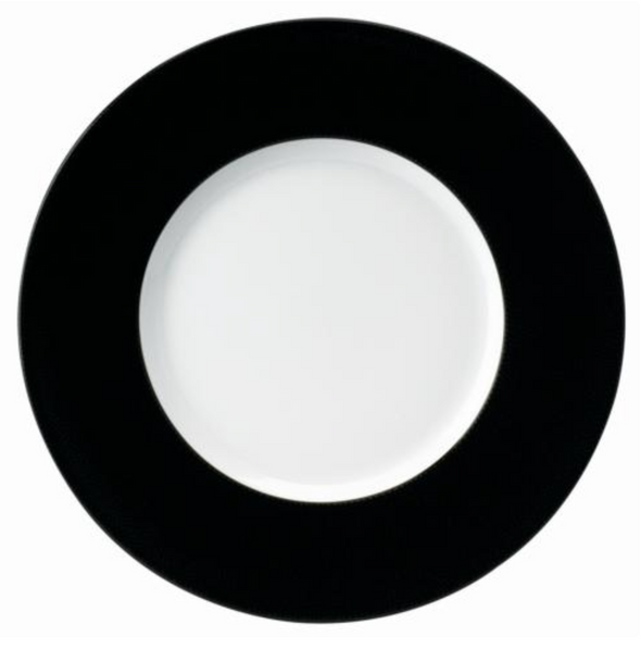 Deshoulieres Seychelles Black Dinner Plate Large Rim