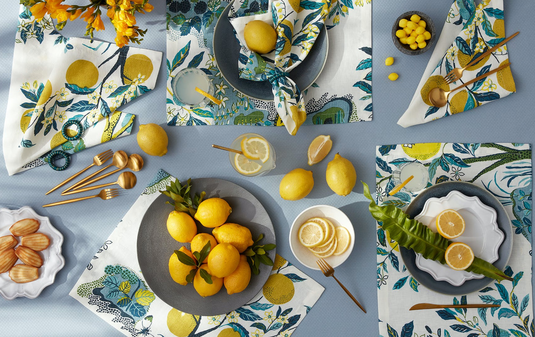 Citrus Garden Runner Table Linens Matouk   