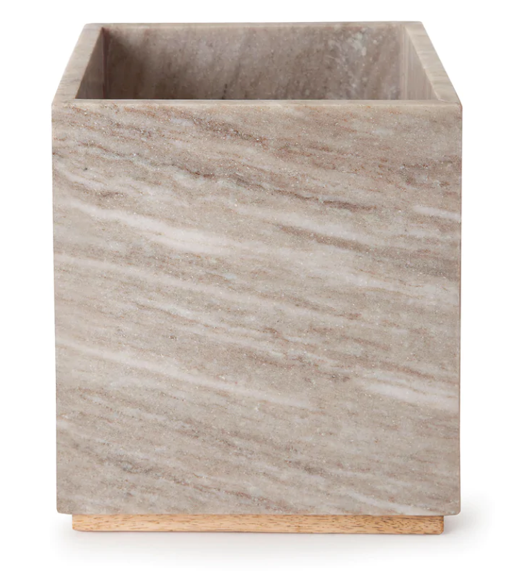 San Marino Bath Collection Bath Kassatex Wastebasket  