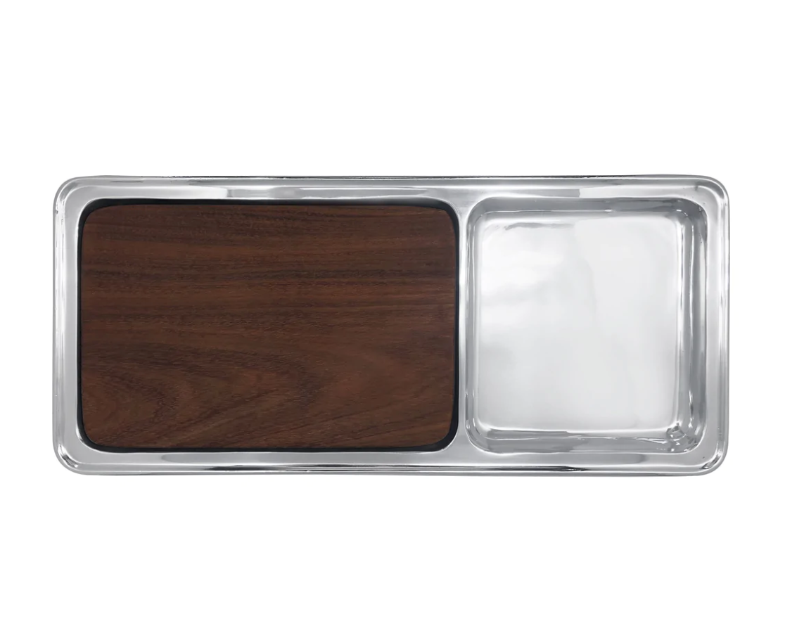 Signature Cheese & Cracker Server w/Dark Wood Insert Tabletop Mariposa   