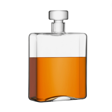 Cask Whiskey Oblong Decanter 1L Clear