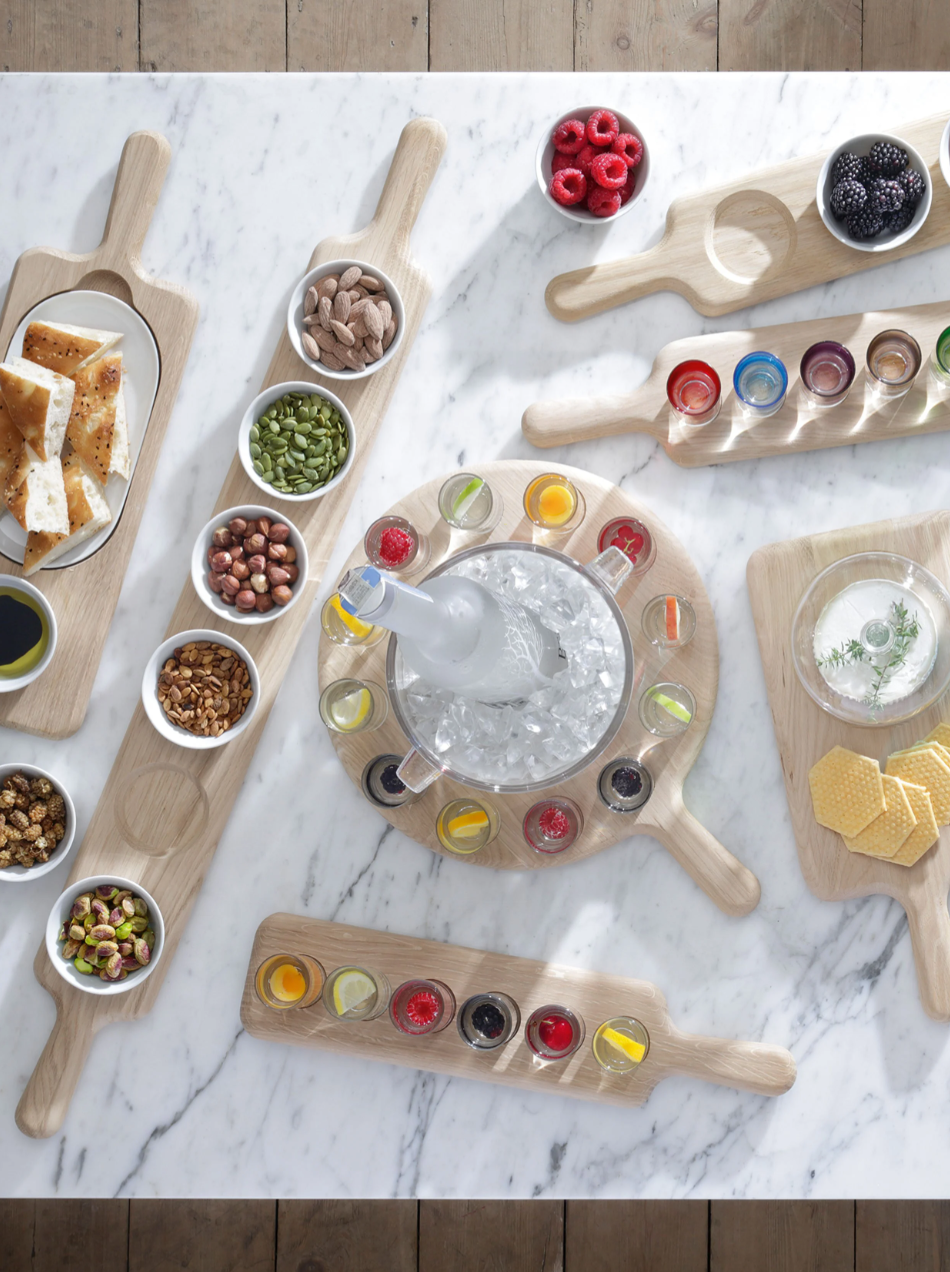 Paddle Vodka Set & Oak Paddle Drinkware/Barware LSA   