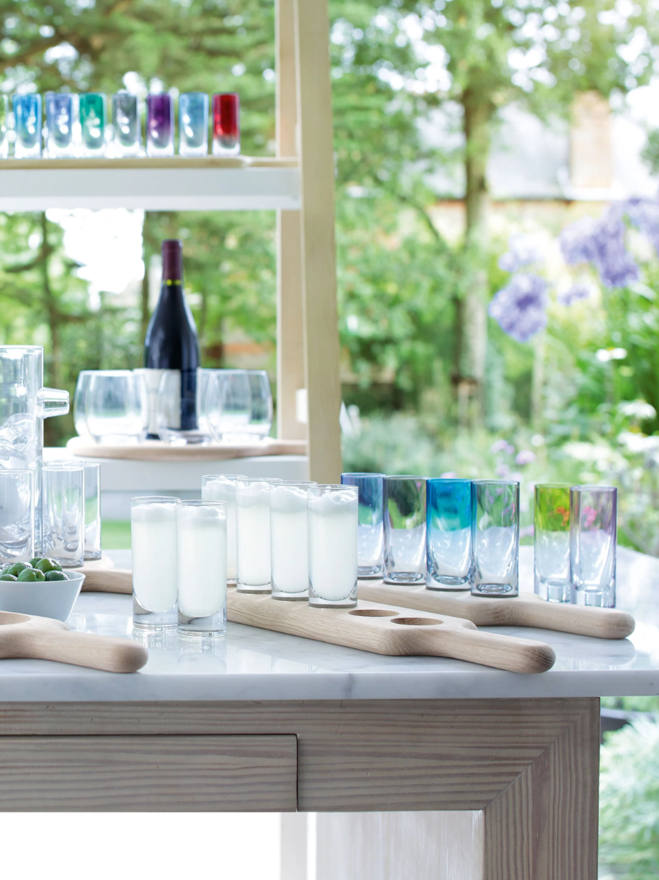 Paddle Vodka Set & Oak Paddle Drinkware/Barware LSA   