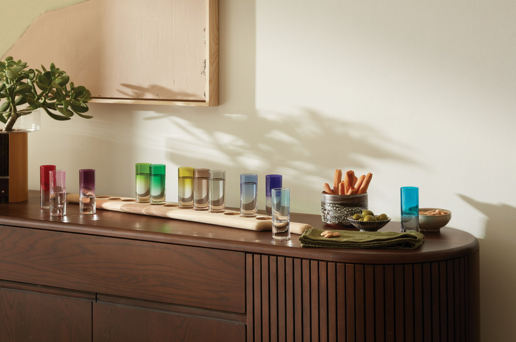 Paddle Vodka Set & Oak Paddle Drinkware/Barware LSA   