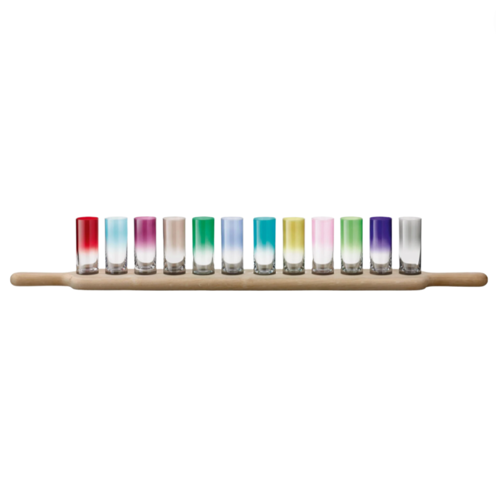 Paddle Vodka Set & Oak Paddle Drinkware/Barware LSA 30" Assorted Colors 