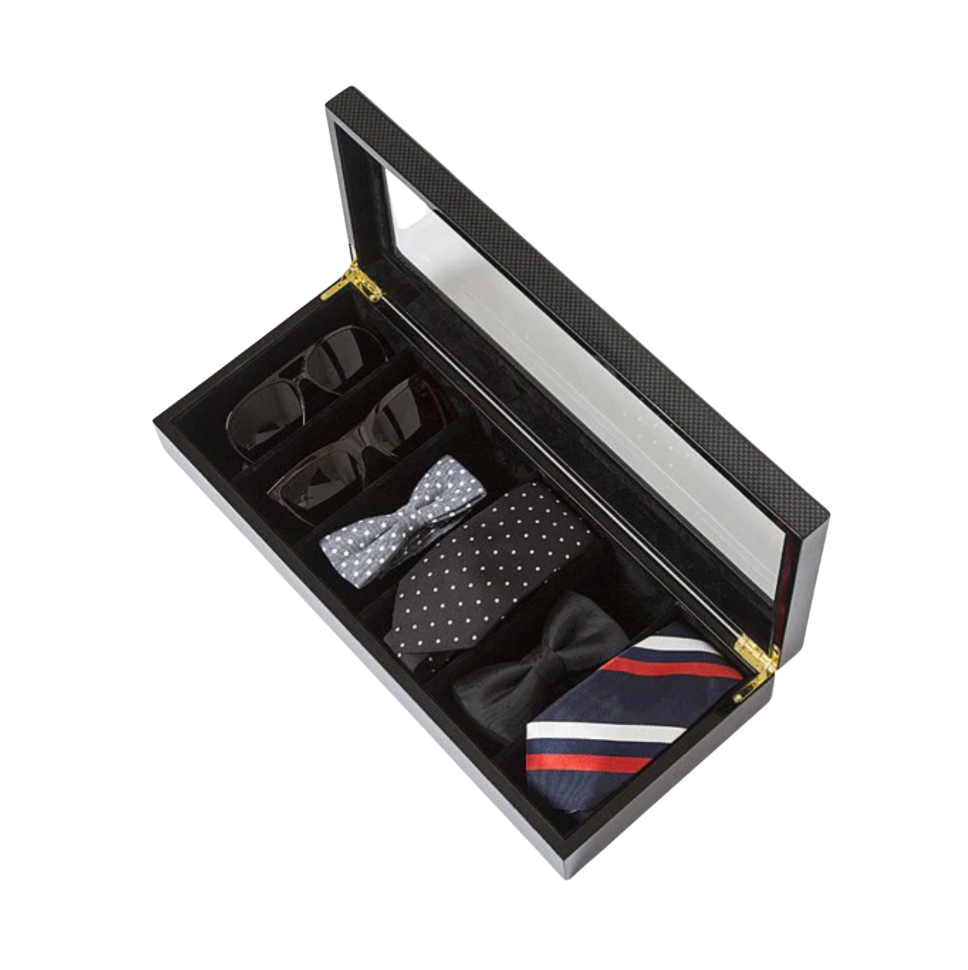 Safe Specs Sunglass Box in Carbon Fiber Home Decor Brouk & Co   