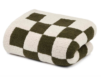 Ultra Soft Check Throw Blanket