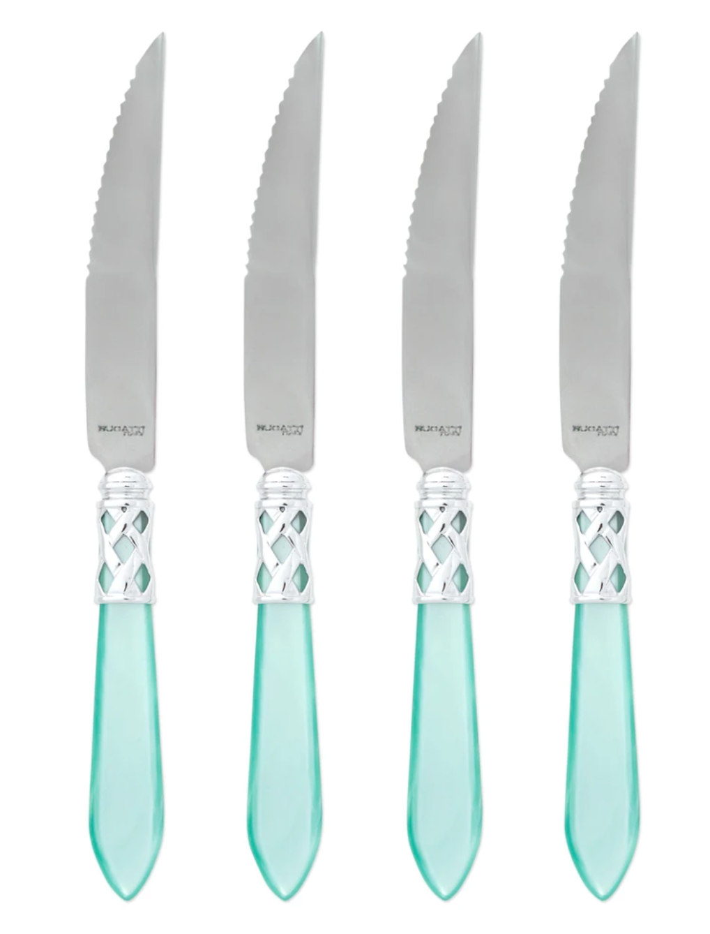 Aladdin Brilliant Steak Knives Tabletop Vietri Aqua  