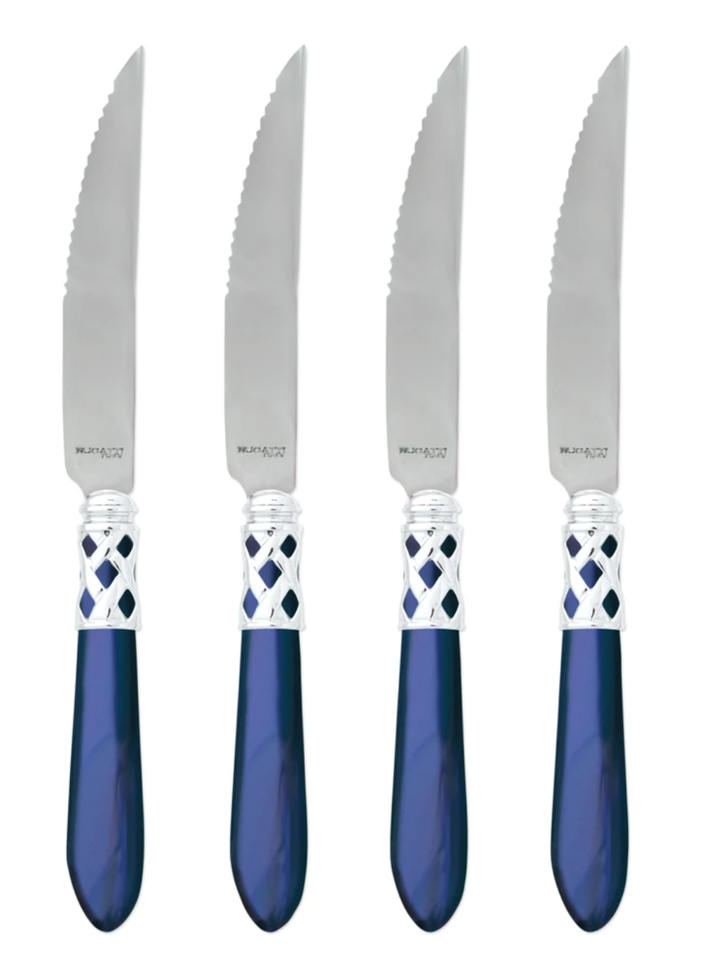 Aladdin Brilliant Steak Knives Tabletop Vietri Blue  