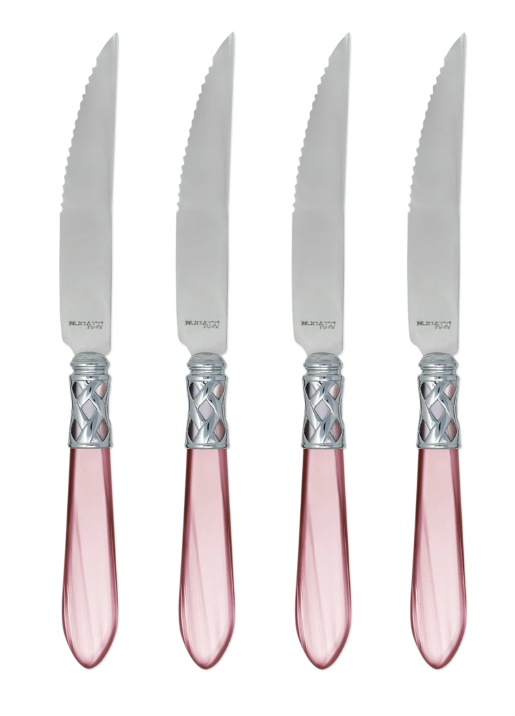 Aladdin Brilliant Steak Knives Tabletop Vietri Lilac  