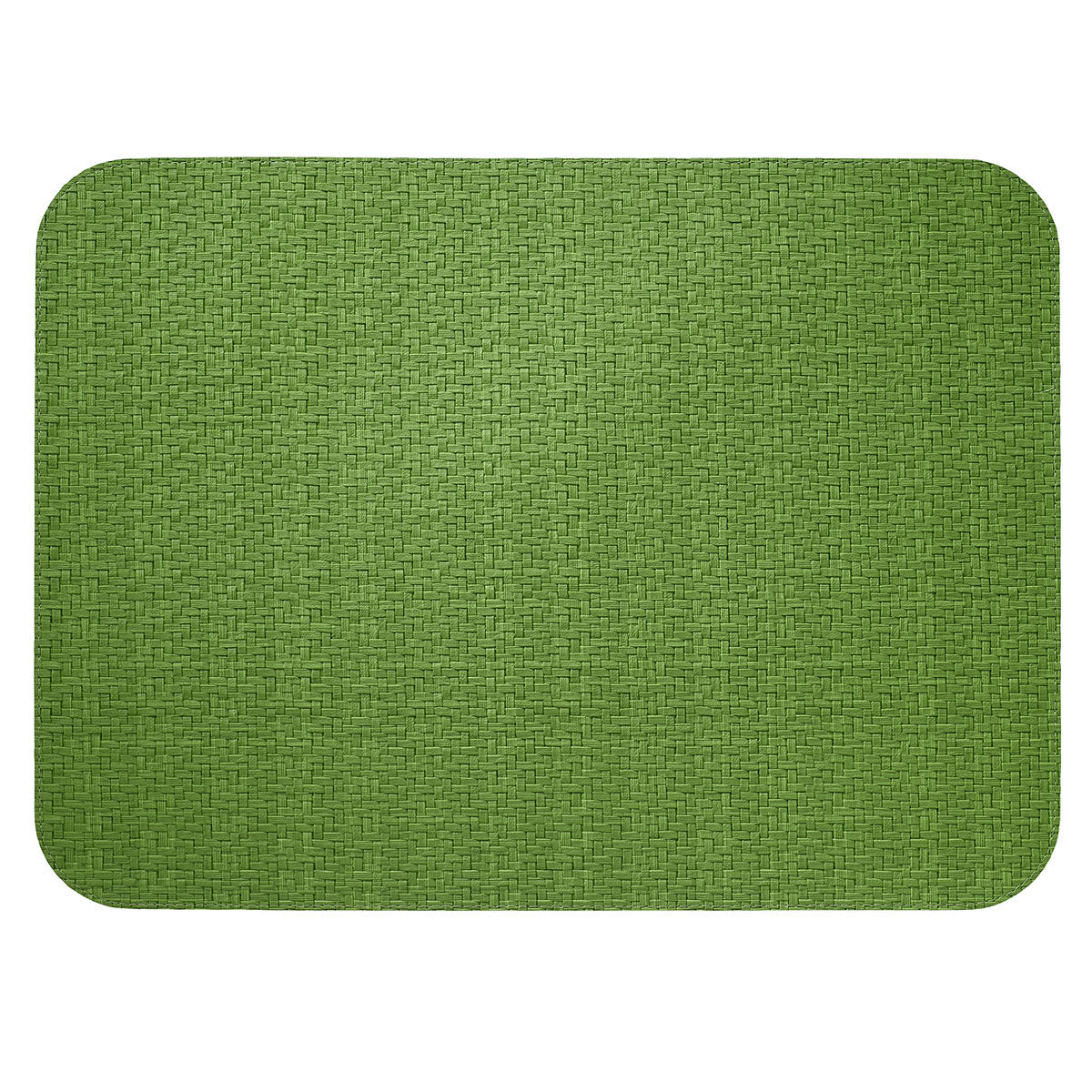 Wicker Easy-Care Placemats Table Linens Bodrum Grass Oblong Set of 4