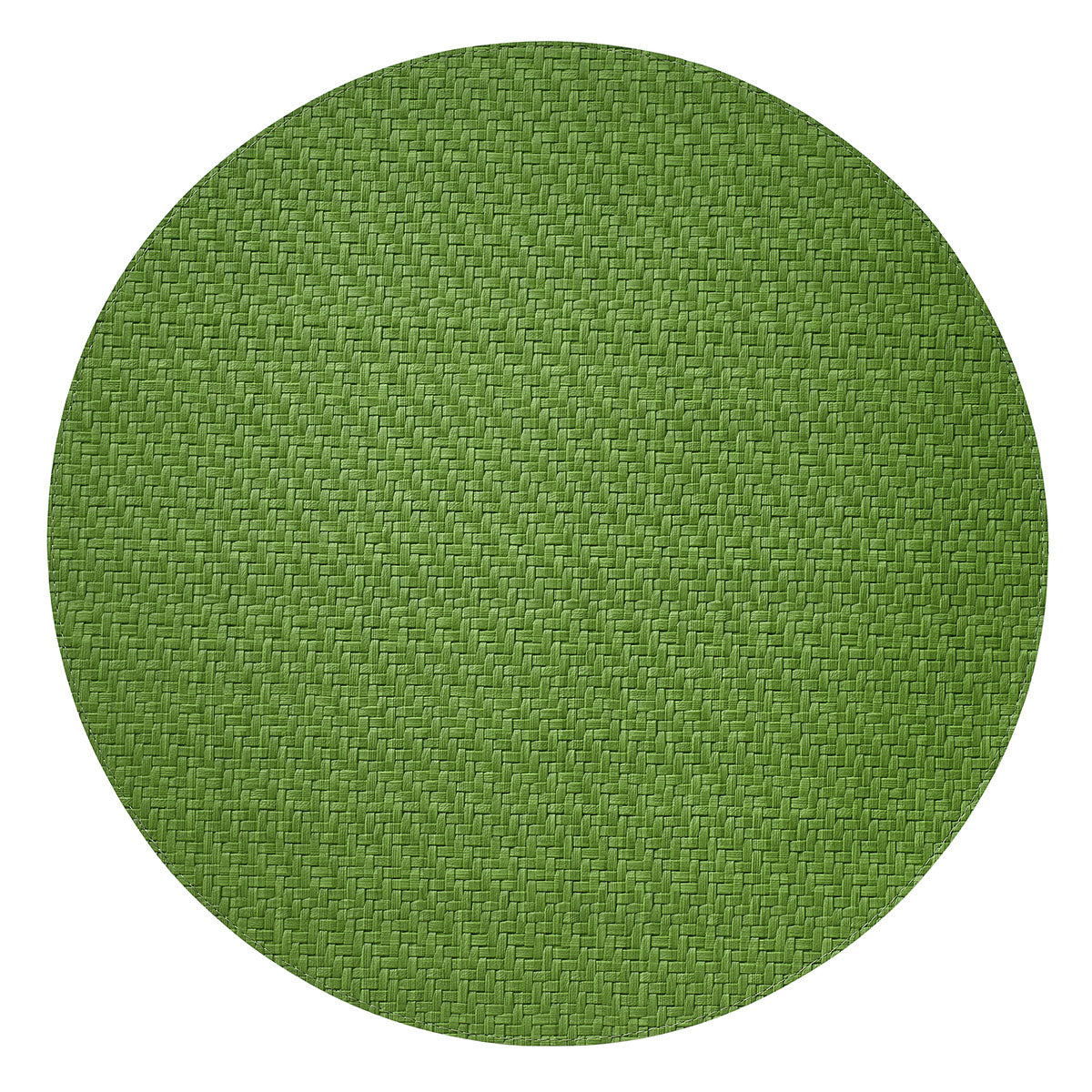 Wicker Easy-Care Placemats Table Linens Bodrum Grass Round Set of 4