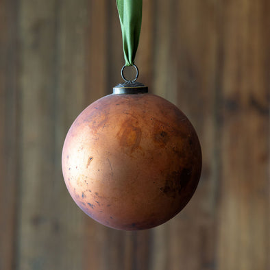 Pomegranate Mercury Glass Ball Ornament, Large