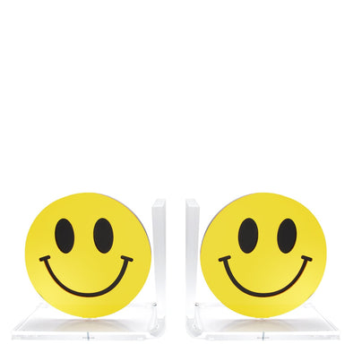 Yellow Smiley Face Bookends