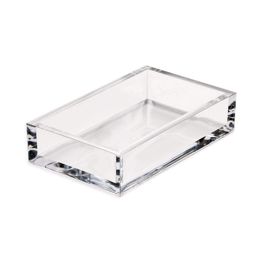 Crystal Acrylic Napkin Holder Table Linens Caspari Guest Towel  