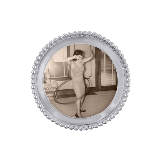 Beaded Round Frame Picture Frames Mariposa   