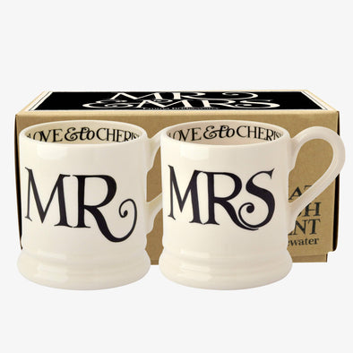 Black Toast Mr & Mrs Mugs