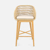 Jolie Counter Stool Furniture Made Goods Natural 22"W x 22"D x 37"H 