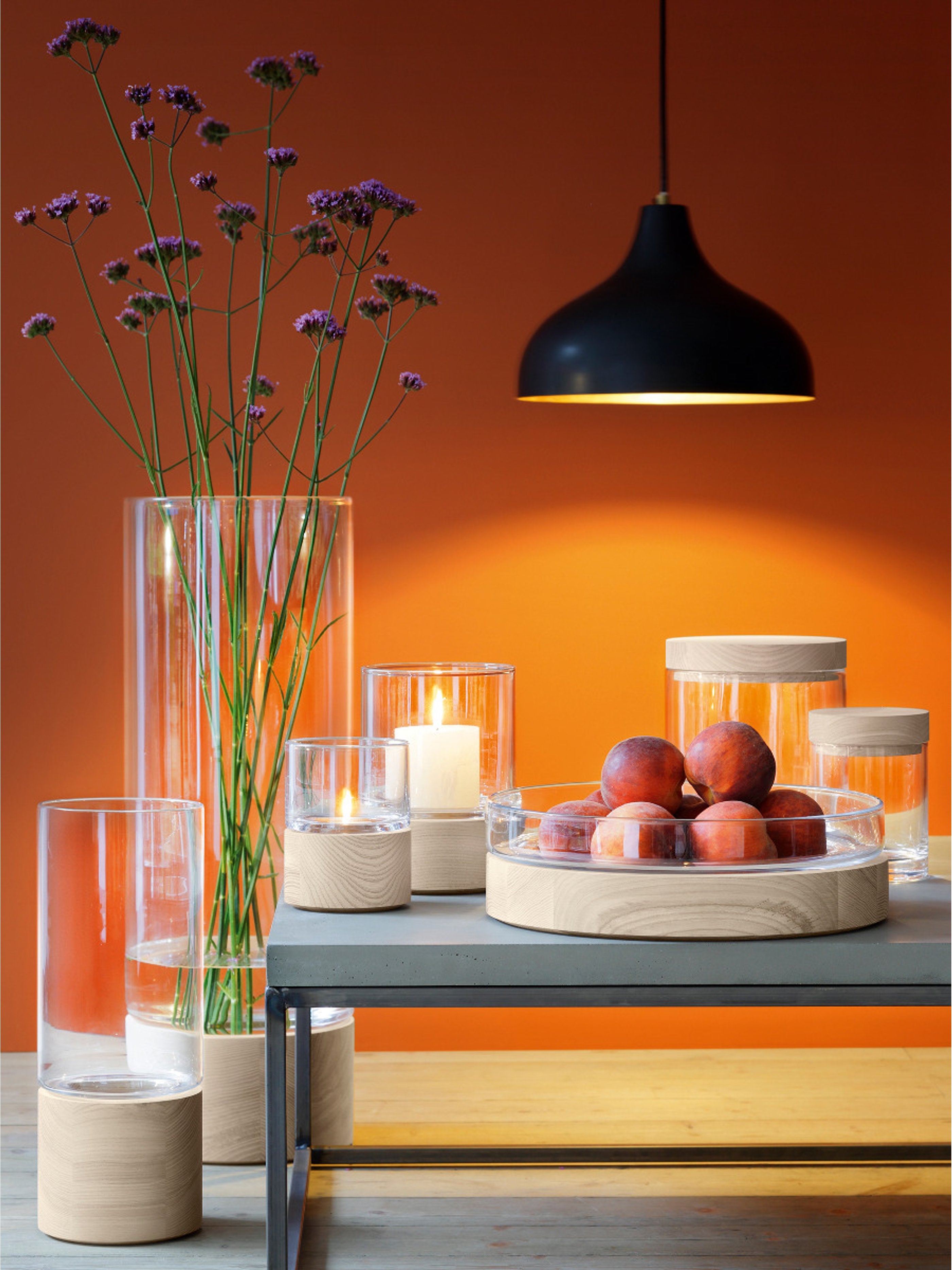 LOTTA Vase/Lantern with Ash Base Home Decor LSA   