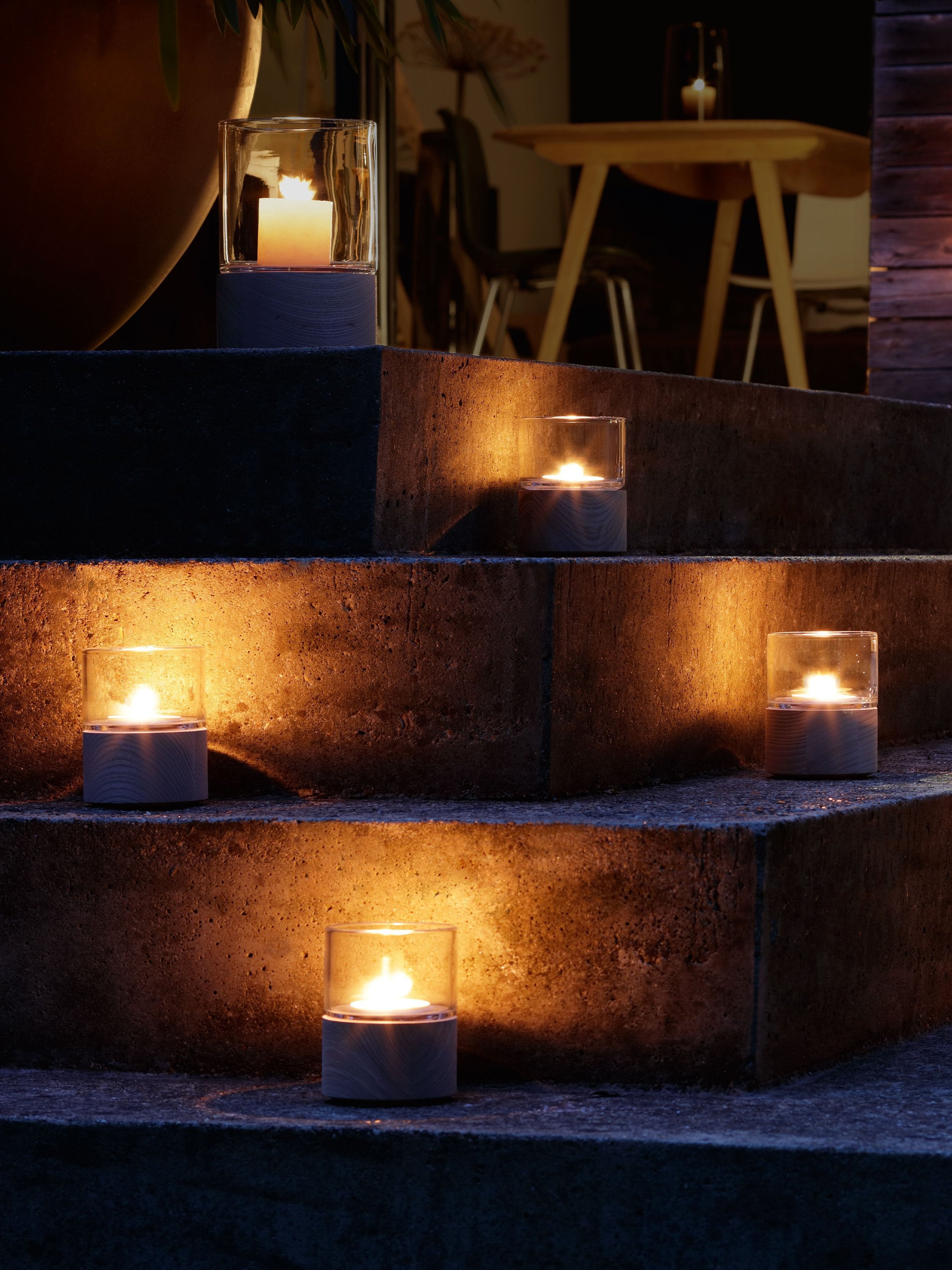 LOTTA Vase/Lantern with Ash Base Home Decor LSA   