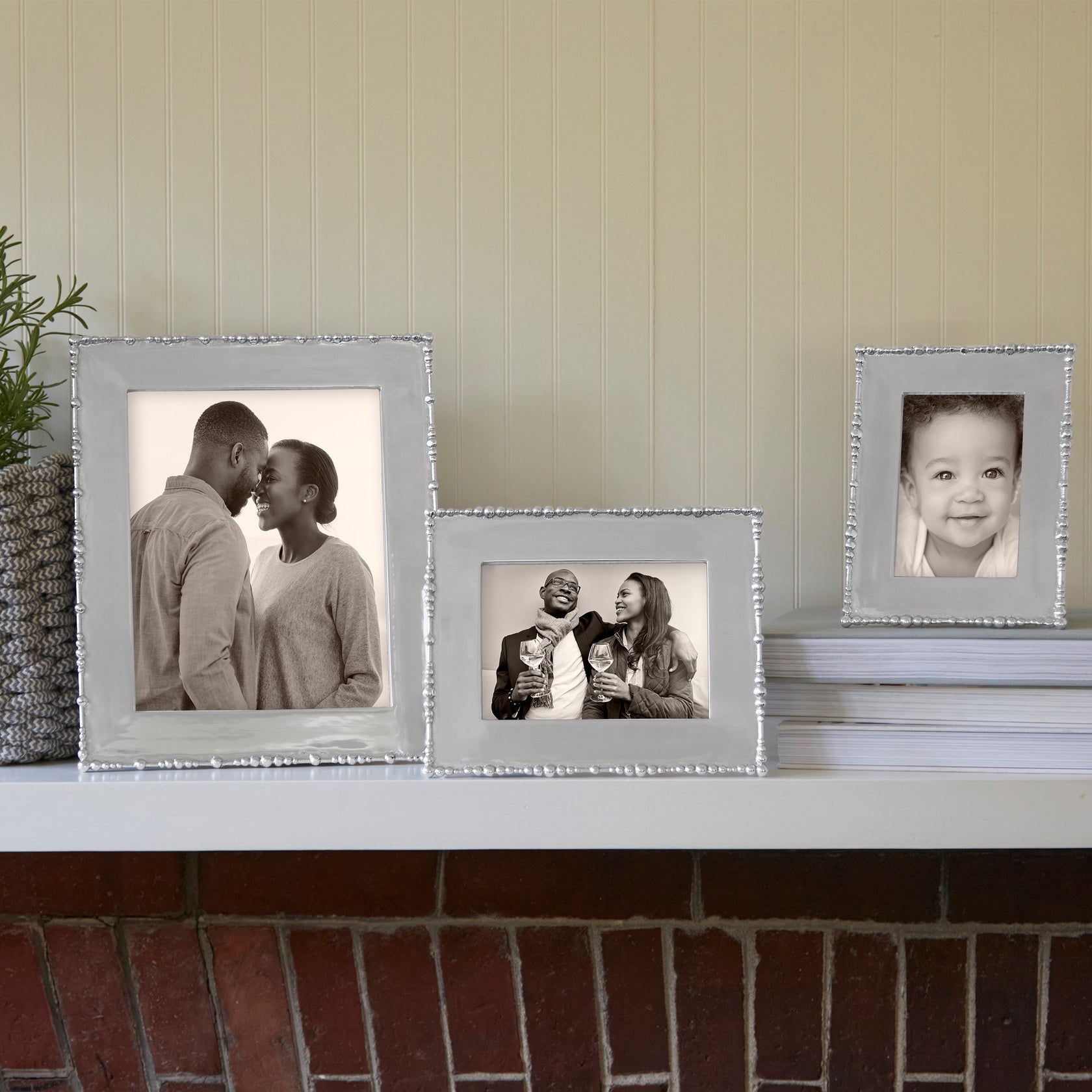 Pearl Drop Engravable Frame Picture Frames Mariposa   