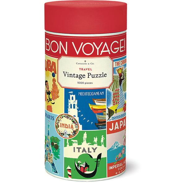 Vintage Travel  Puzzle Bon Voyage