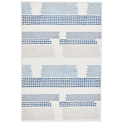 Tread Lightly Navy Machine Washable Rug Rugs Annie Selke   