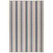 Nimes Ticking Neutral Machine Washable Rug Rugs Annie Selke   