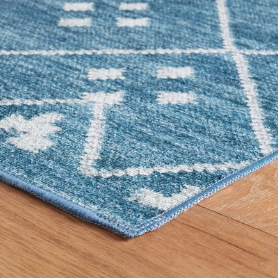 Kota Indigo Machine Washable Rug Rugs Annie Selke   